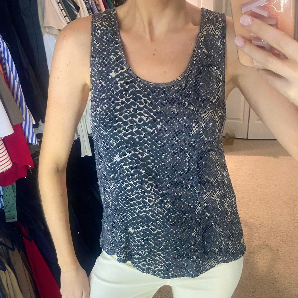 Parker Size Small Snakeskin Top - image 1